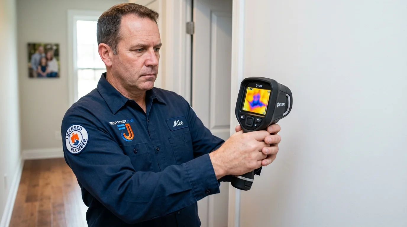 Thermal imaging leak detection by Johns Plumbing LLC in Buchanan Dam